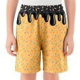 thumbnail image 1 of Bysome Ice Cream Shorts Boys Girls Size 2-3 Years High Waist With Pockets Ice Cream Print Shorts Casual Soft Summer Beach Kids Short Black, 1 of 4