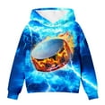 thumbnail image 1 of Bysome Little Boys Hoodies Child Casual Hooded Long Sleeve Ice Hockey Print Stretch Multicolour Pullover Tops Size 5-6 T, 1 of 4