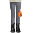 thumbnail image 1 of Bysome Toddler Girls Pants Lined Rabbit Embroidered Leggings Elastic Waist Warm Fall Pants Size 3-4 Years, 1 of 3