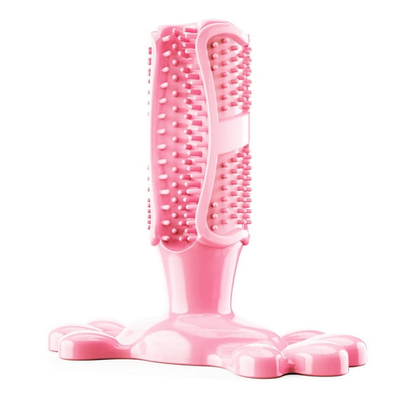 Bystar Dog Chew Toy Dog Tootbrush for Aggressive Chewers Durable Dog Toys Natural Rubber Interactive Tough Dog Chew Toy Teeth Cleaning for Medium Large Dogs
