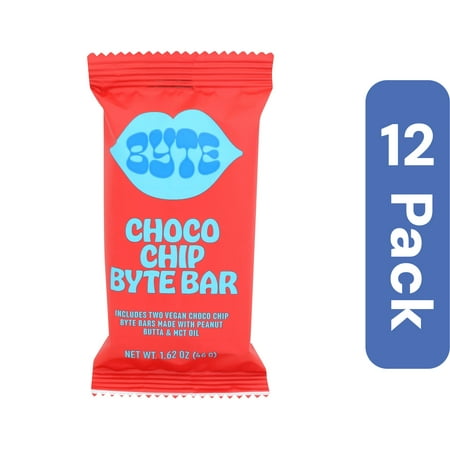 Byte Bars Chocolate Chip Bar 1.62 oz (Pack Of 12)