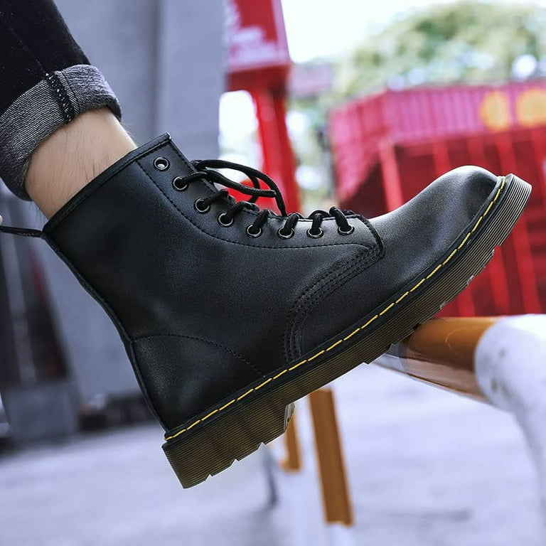 Byte Legend Male High Top High Plus Size British Style Martin Boots Comfortable Versatile Lace up Boots Combat Boot Walmart