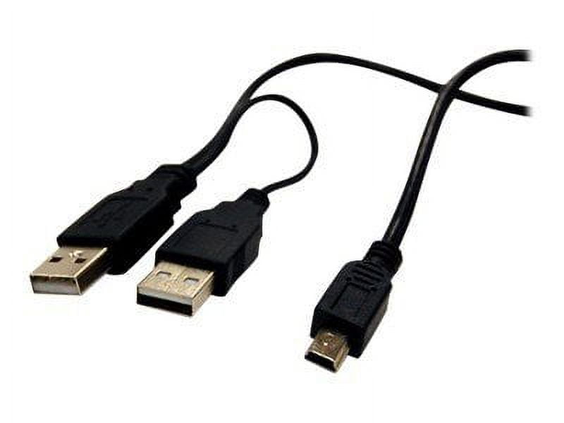 Bytecc Usb 2.0 Y Cable A Male X2 To Mini B Male X1 For 2.5 Inch
