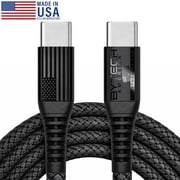 Bytech Tough Braided 6 USB-C to USB-C Cable, Black
