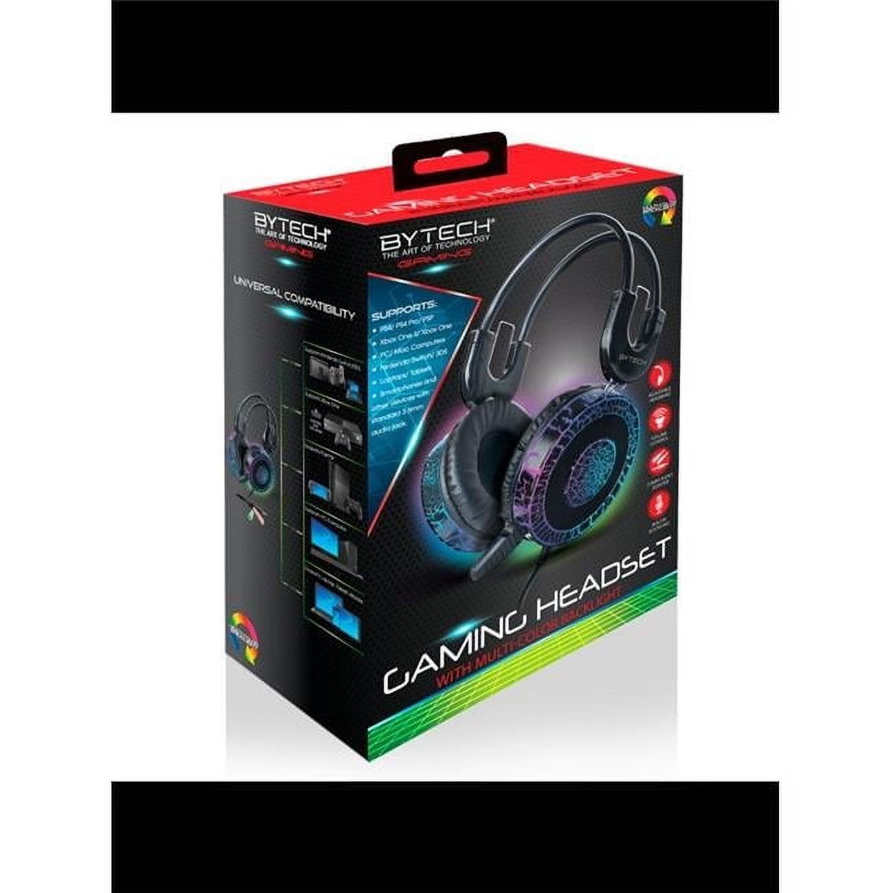 【SALE】 Bytech BYGAOH102BK Gamer's Gaming Headset with Backlight キーボード・マウス・入力機器