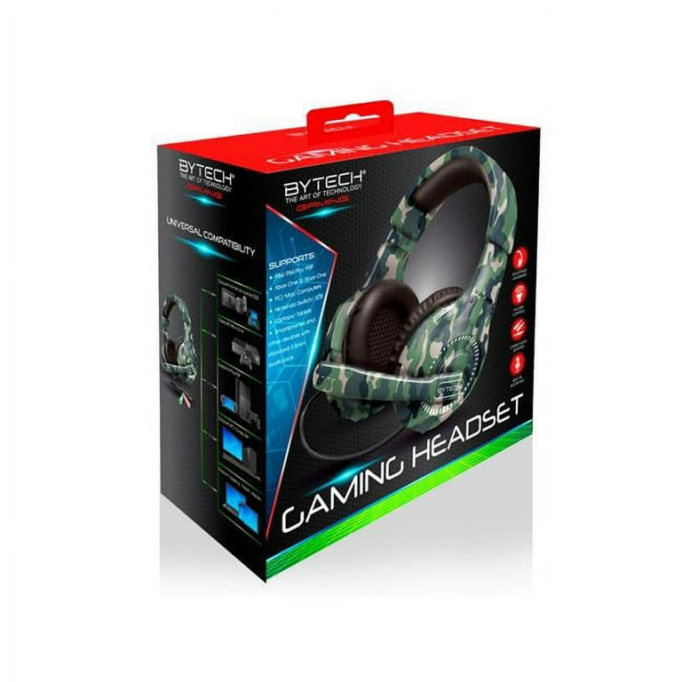Bytech BYGAOH103GR Camo Gaming Headset with