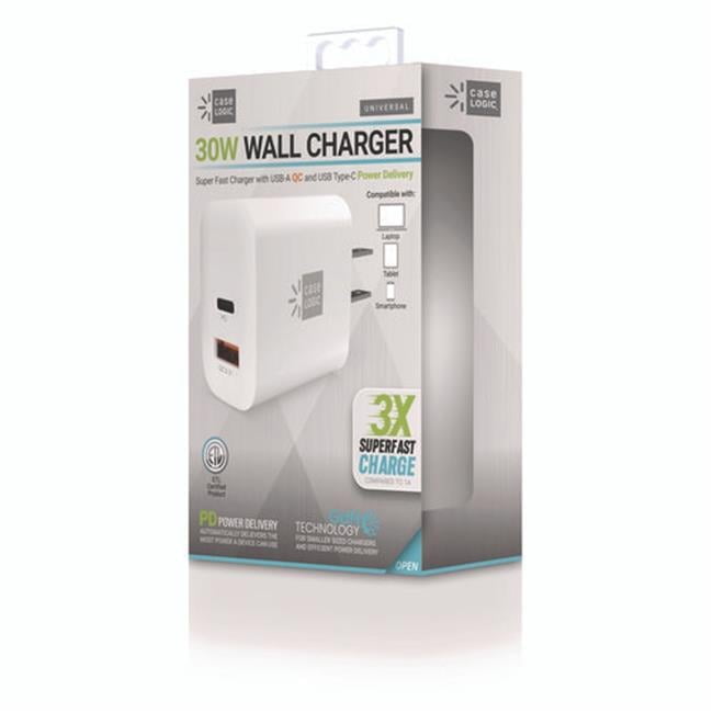 Wall Charger, 30 W, White Wall Charger, 30 W, White