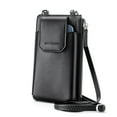 thumbnail image 1 of Bytech Leather Crossbody Cell Phone Case with Wallet for Universal Phones, Black, 1 of 9