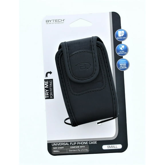Bytech Smooth Fit Nylon Slim Vertical Case, Black