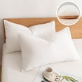 thumbnail image 1 of Byujiro 1 Pack Removable Bed Pillow for Sleeping 20x30 Inches Filled with Ultras Fine Fiber Pillow Insert for Minimalist Design, 1 of 8