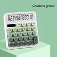 thumbnail image 1 of Byujiro 12-Digit Solar-Powered Calculator Dual Power with Easy-Press Round Buttons, Desktop Calculator with Clear LCD Display for Office, Students, School & Home Use, 1 of 2