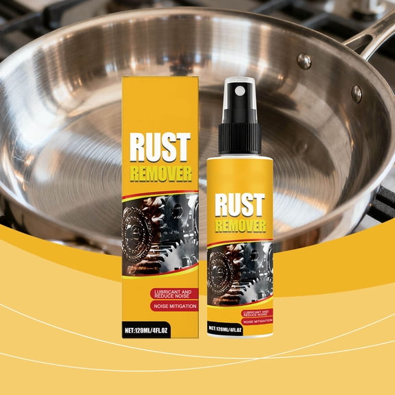 Byujiro 120ml Rust Remover Spray - Gentle Rust Removal for Multiple Metal Surfaces Cleaning Supplies