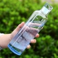 thumbnail image 1 of Byujiro 25 Oz Motivational Time Marked Water Bottle, Transparent Portable Drinking Vessel with Hour Tracking Scale, Lightweight Leakproof Beverage Container, Ideal for Fitness Workout, Outdoor Travel, 1 of 6