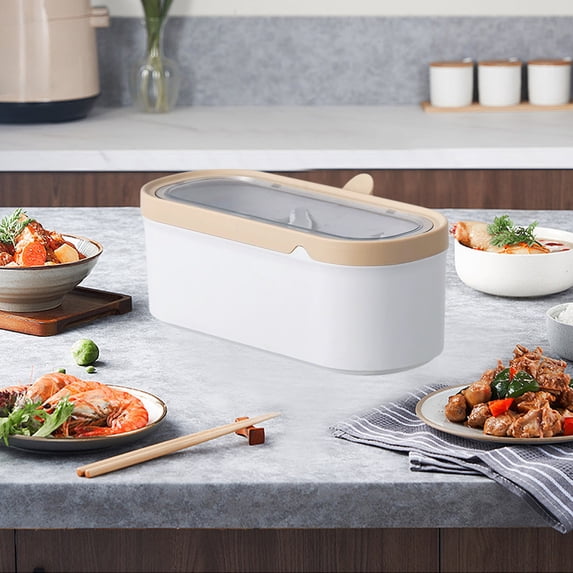 Byujiro 3-Compartment Spice Box Space-Saving Design for Salt Pepper Seasonings, Ideal for Kitchen Countertop Cabinet Drawer