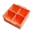 thumbnail image 1 of Byujiro 4-Cavity Silicone Ice Tray with Lid Reusable Ice Making Mold Easy Release for Beverage Chilling, Cocktails, Freezer Storage & Daily Home Use, 1 of 1