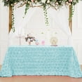 thumbnail image 1 of Byujiro 47" 3D Rose Floral Tablecloth Textured Petal Fabric Table Cover Elegant Decorative Table Cloth for Wedding, Cake Table, Sign-In Table, Banquet, Party & Hotel Events, 1 of 6