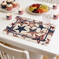 thumbnail image 1 of Byujiro 4th of July Patriotic Placemats Independence Day Heat-Resistant Table Mats Star & Stripes Print Dining Table Decor for Kitchen, Restaurant, BBQ, Party & Holiday Use, 1 of 6