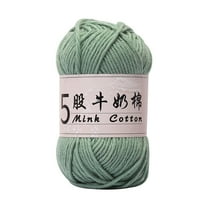 Byujiro 5-Ply Braided Cotton Yarn - For Clothes, DIY Toys | Ultra-Soft & Durable Crochet Knitting Yarn for Sweaters | 1.76oz Skein
