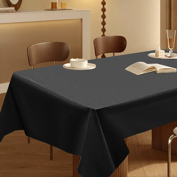 Byujiro 54"x108" Disposable Tablecloth Plastic Table Cover Thick Solid Color Table Cloth for Party, Birthday, Banquet, Wedding, Picnic, Dessert Table, Home & Event Decoration