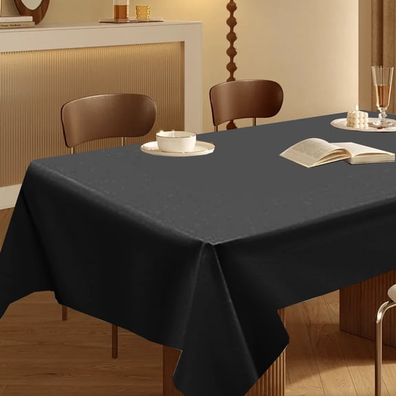 Byujiro 54"x108" Disposable Tablecloth Plastic Table Cover Thick Solid Color Table Cloth for Party, Birthday, Banquet, Wedding, Picnic, Dessert Table, Home & Event Decoration