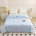 thumbnail image 1 of Byujiro 59x79 Inch Printed Summer Cooling Blanket, Lightweight Quilted Air Conditioner Comforter, Soft Breathable Cartoon Pattern Thin Quilt for Bed, Couch & Home Use, 1 of 6