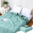 thumbnail image 1 of Byujiro 59x79 Inch Summer Cooling Blanket Lightweight Air Conditioner Comforter Soft Breathable Quilted Thin Quilt for Hot Sleepers, Bed & Home Use, 1 of 9
