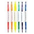 thumbnail image 1 of Byujiro 6-Count Dual-Tip Highlighter Set Double-Ended Chisel & Fine Tip Markers for Highlighting, Underlining, Note-Taking & Art Projects, 1 of 3