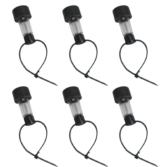 Byujiro 6-Pack Solar LED Pool Fence Lights Solar Powered Outdoor LED Deck Light Energy Saving Poolside Decor Light for Above Ground Pool, Patio, Garden & Yard Barrier