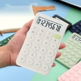 thumbnail image 1 of Byujiro 8-Digit Pocket Calculator Compact Portable Basic Calculator with Large Round Buttons Silent Battery-Powered Calculator for Students, Office, School & Daily Math Work, 1 of 7