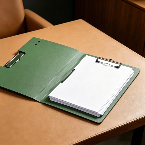 Byujiro A4 Double Clip Board Folder Dual-Side Vertical & Horizontal Document Binder with Writing Pad Function Multi-Purpose Report Portfolio for Office Contracts, Student Handouts, Files