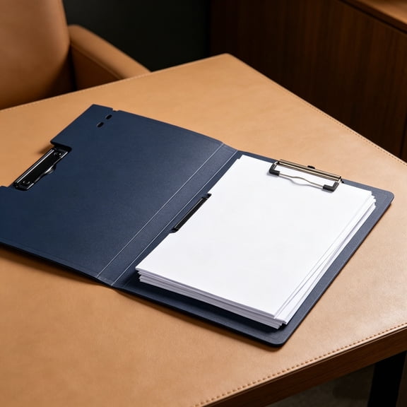 Byujiro A4 Double Clip Board Folder Dual-Side Vertical & Horizontal Document Binder with Writing Pad Function Multi-Purpose Report Portfolio for Office Contracts, Student Handouts, Files