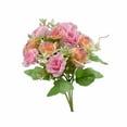 thumbnail image 1 of Byujiro Artificial Flowers Artificial Rose 5 Forks 10 Mini Roses Home Decor for Tabletop, Wedding & Bedroom, 1 of 6