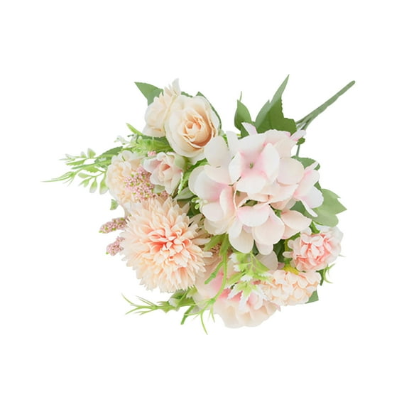 Byujiro Artificial Rose Bridal Bouquet Fake Floral Arrangements for Wedding Photography Props, Bridal Showers & Home Table Centerpieces