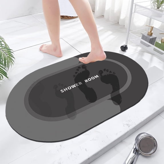Byujiro Bathtub Mat Non Slip Bath Rug Super Absorbent Dry Non Slip Backing Washable Bathroom Floor Mats Shower Rug for in Front of Bathtub Shower Room