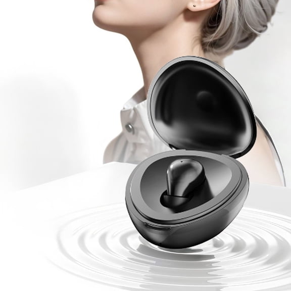 Byujiro Bluetooth Earbuds Mini One Ear in Ear High Battery Low Latency with Compartment Battery Digital Display 5.4 Sports Bluetooth Earbud Earphones