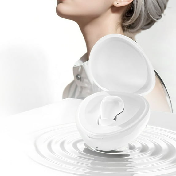 Byujiro Bluetooth Earbuds Mini One Ear in Ear High Battery Low Latency with Compartment Battery Digital Display 5.4 Sports Bluetooth Earbud Earphones