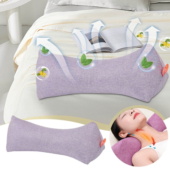 Byujiro Buckwheat Shell Shaped Cervical Pillow Household Adult Lumbar Pillow Nap Pillow Promotes Restful Night Sleep, Soft Comfortable Material