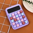 thumbnail image 1 of Byujiro Calculator Cute Portable Basic Calculator with Clear Large LCD Display, Silent Easy-Press Round-Key Calculator for Students, Office, School & Daily Math Use, 1 of 6