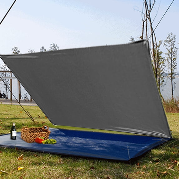 Byujiro Camping Tent Footprint 47.2 x 59.1 in Multifunctional Waterproof Tent Tarp with Stakes & Ropes, Portable Moisture-Proof Ground Mat for Outdoor Camping, Hiking, Picnic & Beach