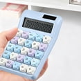 thumbnail image 1 of Byujiro Candy-Colored Dual-Power 12-Digit Calculator Solar & Battery Powered Desktop Calculator, Silent Basic Calculator with Clear LCD Display for Office, Students, School & Home Use, 1 of 6