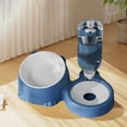 thumbnail image 1 of Byujiro Ceramic Dual Pet Bowl with Automatic Water Dispenser, 2-in-1 Cat Feeder & Waterer, Non-Slip Base, Neck-Friendly Design, Durable Food & Water Bowls for Small to Medium Pets, 1 of 7