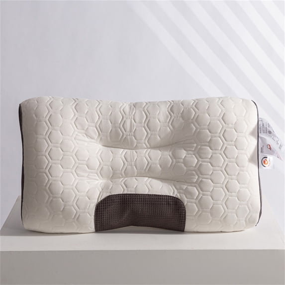 Byujiro Cervical Pillow for Neck Pain Relief, 17.7x27.5inches Low Profile Ergonomic Contour Memory Foam Pillow for Side & Back Sleepers