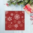 thumbnail image 1 of Byujiro Christmas Dishes 20pcs Snowflakes Red Christmas Year Theme Party Tableware Set Disposable Decorative Tableware Paper Set, 1 of 4
