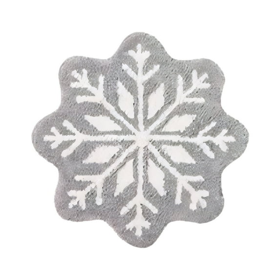 Byujiro Christmas Door Mat Snowflakes Rug Winter Snowflake Doormat Snowflake Welcome Mat Cute Christmas Decorative Non-Slip Washable Door Mats for Indoor Outdoor Entrance Home Bathroom