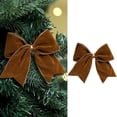 thumbnail image 1 of Byujiro Christmas Velvet Bow 1pc Festive Decorative Bow for Holiday Arrangements Christmas Ornaments, 1 of 6