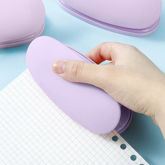 Byujiro Compact Paper Punch 2-Hole Desktop Hole Puncher Punch Tool for Binders, Planners and Everyday Stationery Use