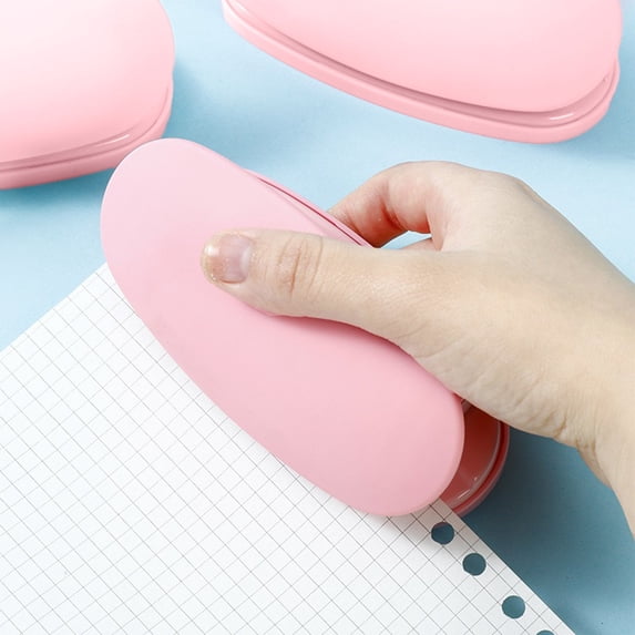 Byujiro Compact Paper Punch 2-Hole Desktop Hole Puncher Punch Tool for Binders, Planners and Everyday Stationery Use
