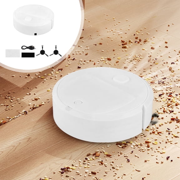 Byujiro Compact Robot Vacuum Cleaner USB Charging, 3-in-1 Sweep, Suction & Mop for Home