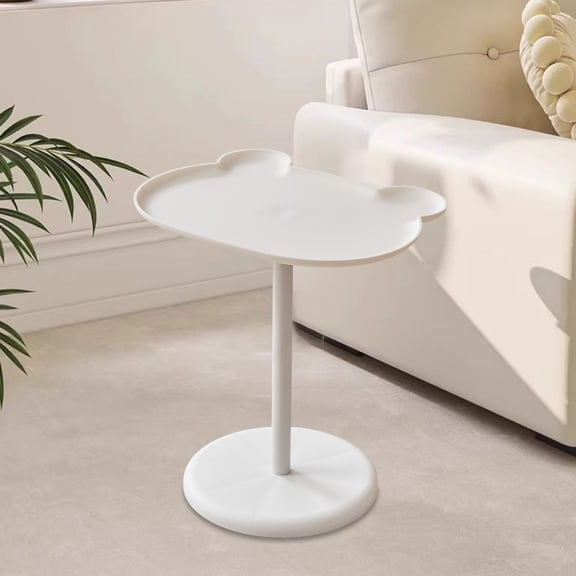 Byujiro Cute Bear-Shaped Shelf Mobile Small Side Table Bedside Table Tatami Tea Table Sofa Coffee Table Cute Storage Shelf for Books & Decor