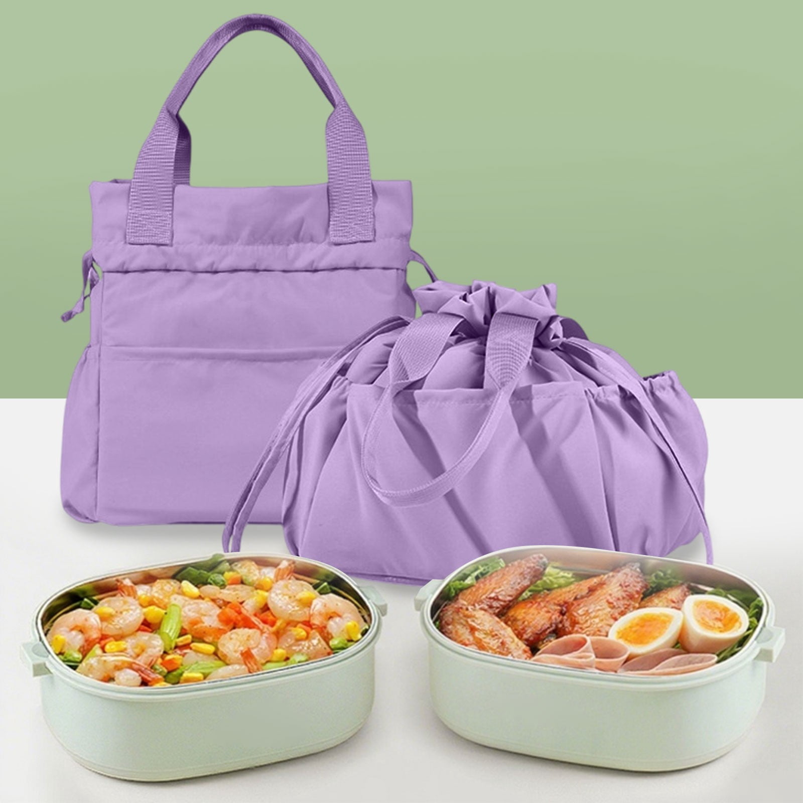 Byujiro Cute Lunch Bag for Women Cute Lunch Box Drawstring Handbag